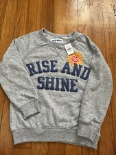 Old Navy Rise And Shine Toddler Unisex Sweatshirt, 5T, NWT.