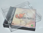 15 Double Video Game Plastic Protectors Cases Display For Sony PlayStation 1 PS1
