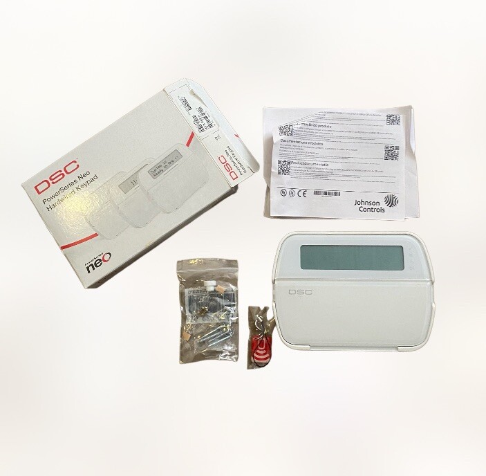 DSC PowerSeries Wireless Keypad Pk5500 “Pre Owned” Box And Extras