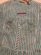 Collections Etc Multi Color Embroidered Cotton Nightgown Sz Xl Cottage Core