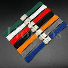 20 22 MM Rubber Aquanaut Replacement Watch Band Strap Deployment quick release