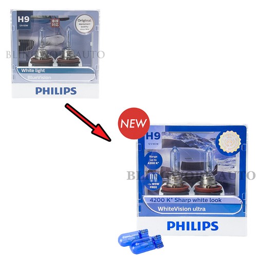 Bombilla luz de haz alto halógena blanca Philips H9 Blue 4000K Holden VE en muy buen estado 8711500824790 |