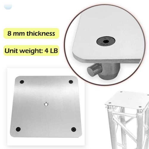 2PCS 12"X12"n Base Plate/Top For Square Trussing Stand Stage Performance - Afbeelding 12 van 13