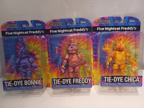 Five Nights at Freddy's Chica Freddy Bonnie FNAF Tie Dye Funko Action Figures