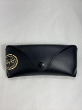 Ray-Ban Soft-Shell Sunglasses Case Only Luxottica Black Pebbled Textured Snap