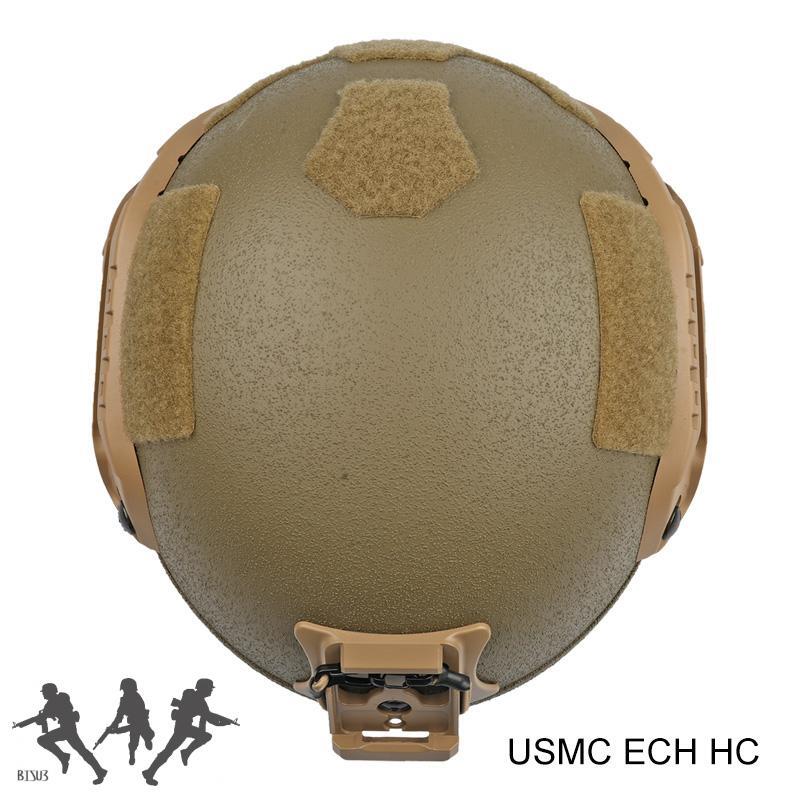 Combat protective helmet ECH high cut fiberglass action