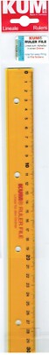 Kum Lineal zum Abheften in einen Ordner 30 cm  gelb neu/Ovp