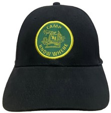 Camp Know Where Stranger Things85 Netflix Black Baseball Cap