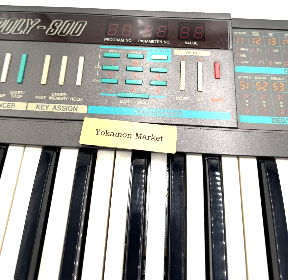 Korg Poly-800 Analog Synthesizer KeyBoard Music Excellent AC100V