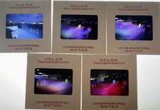 Lots Of 5 Color Transparencies From Niagara Falls At Night Vintage