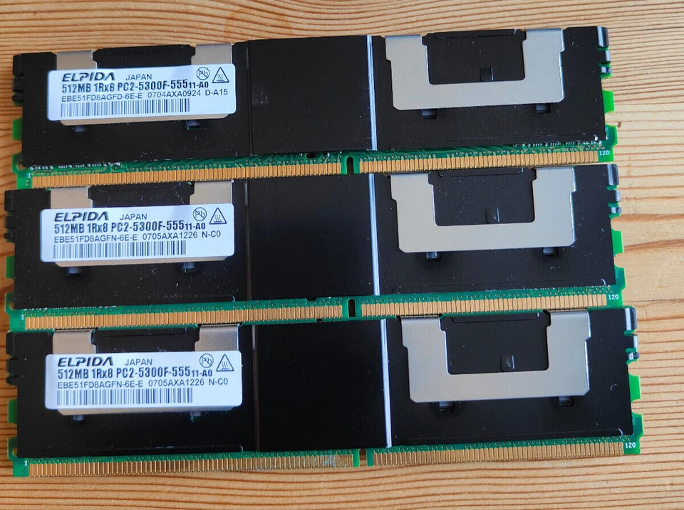 Server Memory 512mb 1xRx8 Pc2 5300f 555 11 Main Brands - Image 3 of 4