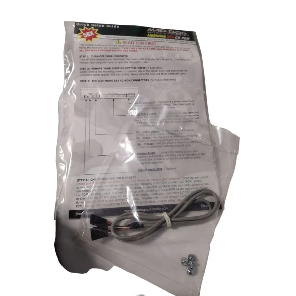 Mad Dog Multimedia CD-ROM Lightening Drive 56x Max New in the Box - Image 3 of 4