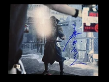 HIROYUKI SANADA SIGEND MORTAL KOMBAT SCORPION 11X14 AUTO BECKETT BAS COA