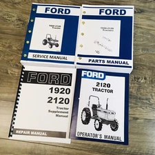 Ford 2120 Tractor Service Parts Operators Manual Owners Repair Shop Set Workshop
