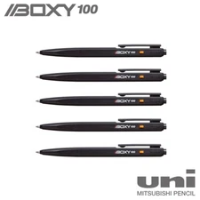 Mitsubishi Uni-Ball BOXY 100 Ball Point Pen 0.7mm 5pcs Set Made in Japan