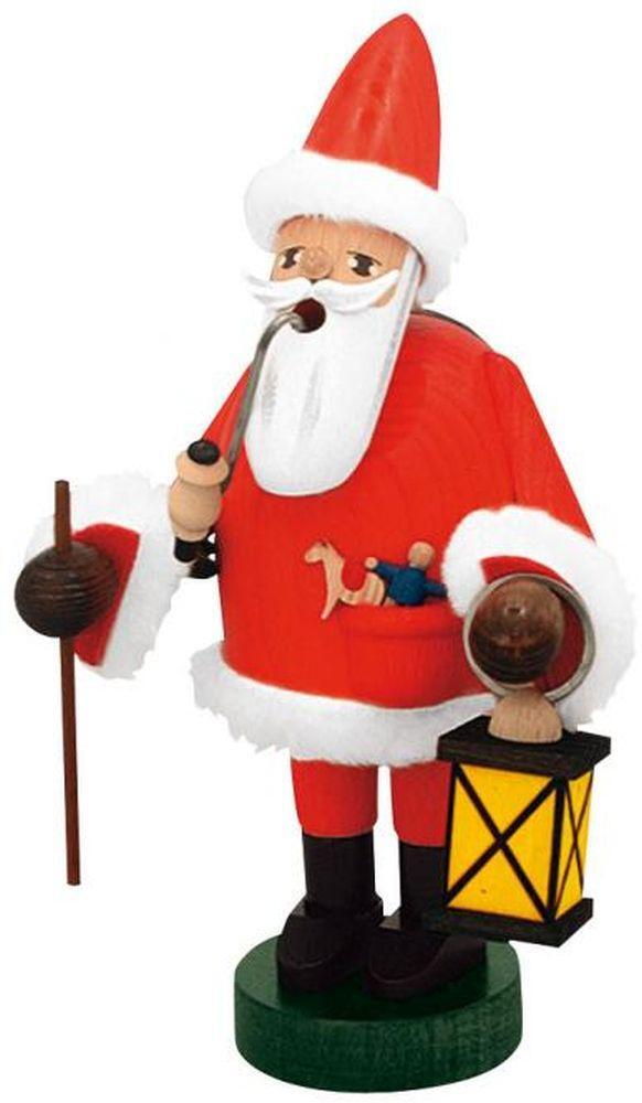 YS Räuchermännchen „Kantenhocker – Weihnachtsmann“ Ca. 18 Cm Hoch – Traditionelle Holzfigur Für Räucherkerzchen