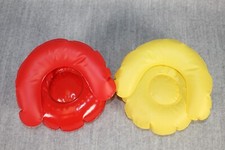 Barbie Mattel Puff and Play Float Inflatable Red Yellow Pool Chair Vintage 1970s