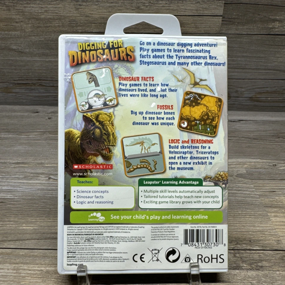 LeapFrog Leapster Learning Game "Digging for Dinosaurs"  Leapster/Leapster2 - Image 2 of 3