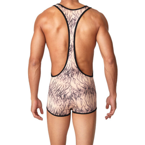 Boxer uomo sexy jockstrap body intimo wrestling singolo body abbigliamento sportivo - Foto 7 di 13