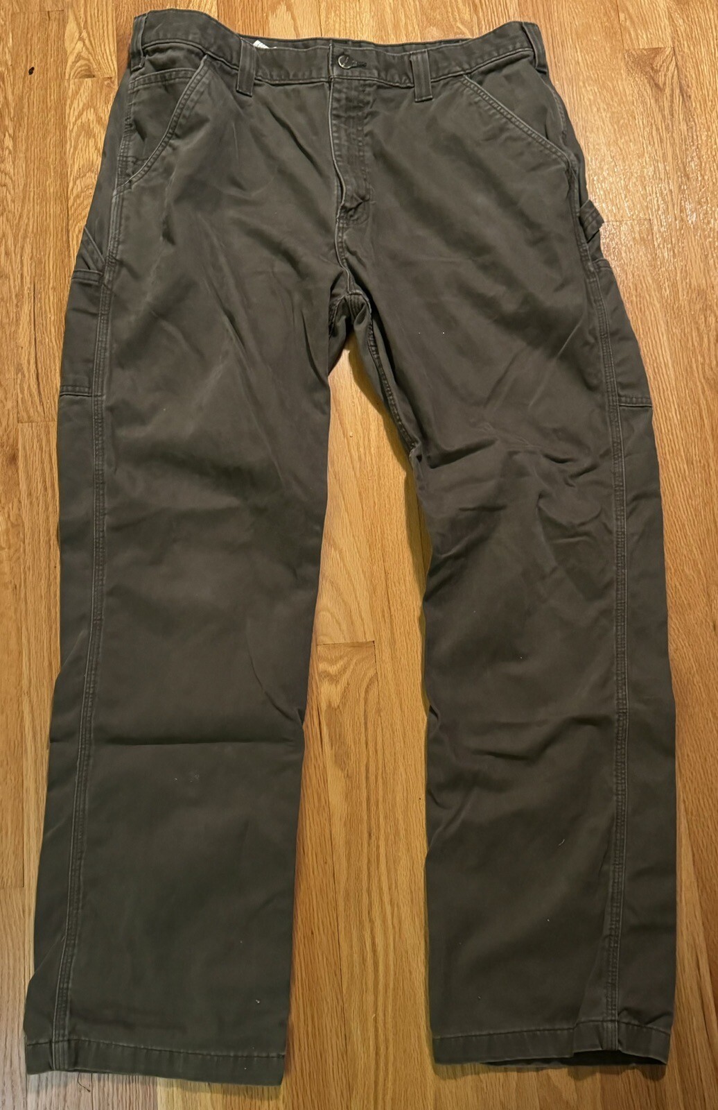 Carhartt Carpenter Pants Men’s 38x32 Relaxed Fit Utility Workwear Gray