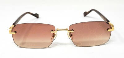 Buy GUCCI GG1221S 004 Gold/Yellow/Red Gradient Sunglasses  display picture 3