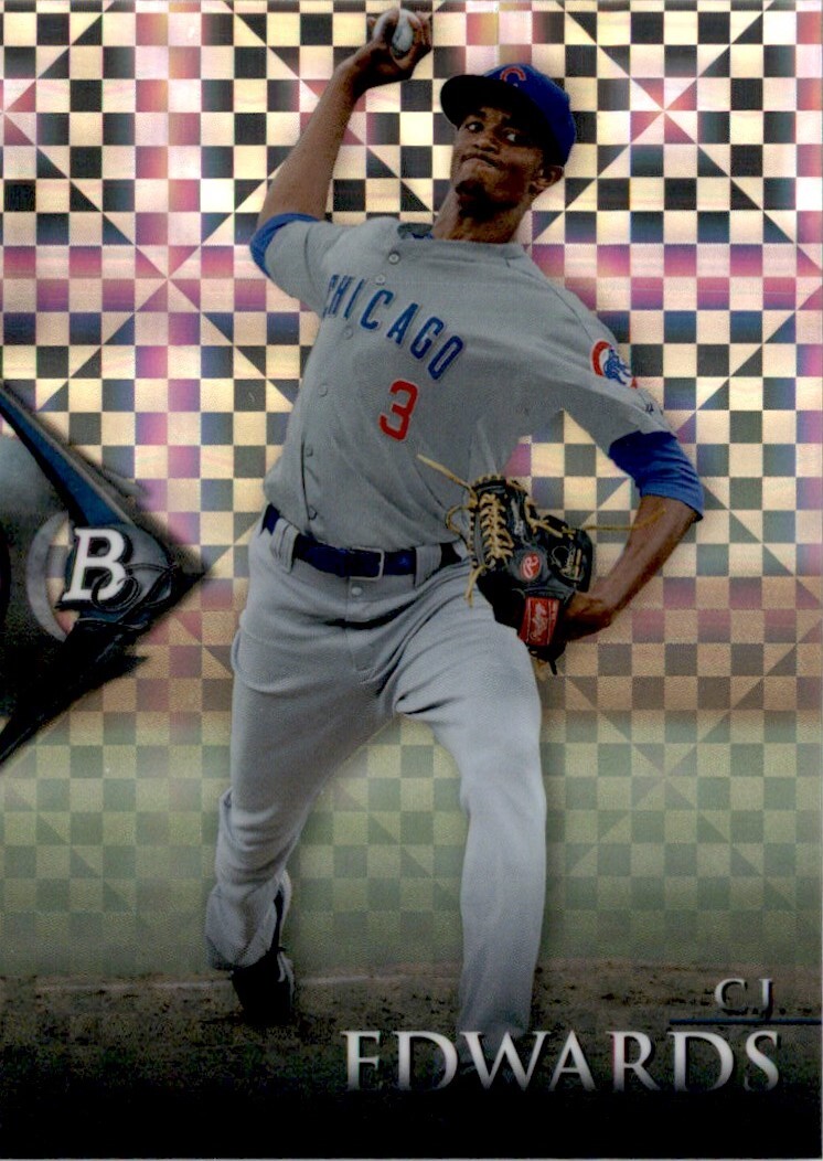2014 Bowman Platinum Chrome Prospects C.J. Edwards Chicago Cubs BPCP72