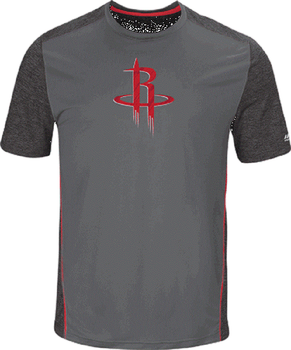 Camiseta de poliéster para hombre Houston Rockets Storm Grey Respect The Play - Imagen 2 de 5