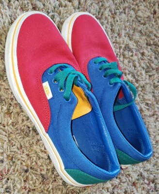 Vans Sk8 Vans Bleu Rouge Vert Jaune Vans Shoes Kids Size Blue Red