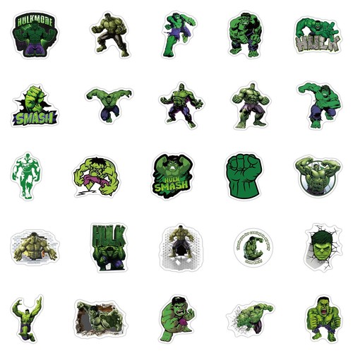 50X Pegatinas Avenger Hulk Superhéroe Cómic Personaje Graffiti Taza de Monopatín - Imagen 2 de 8
