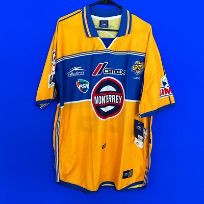 Tigres UANL jersey 100% authentic ATLETICA Size XLarge 2000-2001  T
