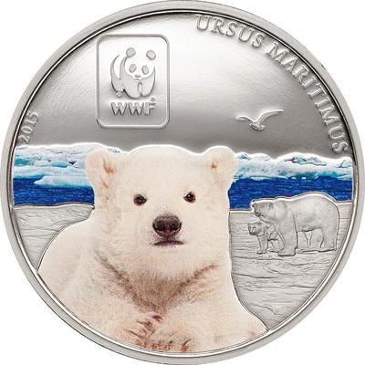 Polar Bear 2015 Central African Rep. - World Wildlife Fund Proof-like