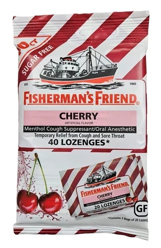 Fisherman's Friend  Cough Drops  Cherry  FRESH  Exp 10/1/27  160 DROPS