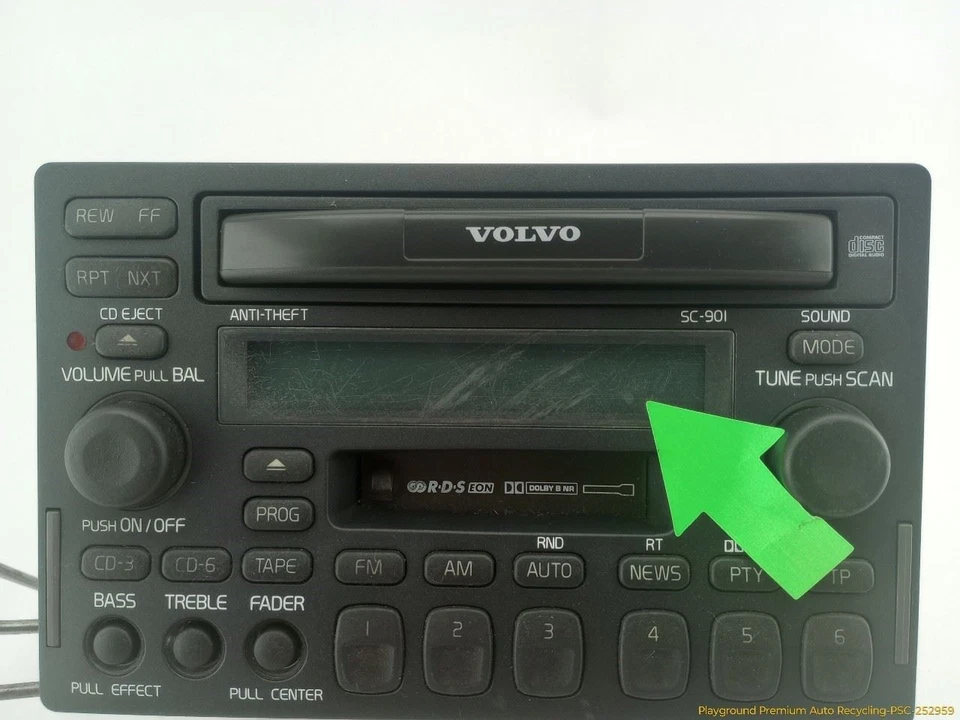 沃尔沃 C70 可转换音频设备 收音机 立体声 调幅调频 磁带播放器 98-04 — 第 4/4 张图片
