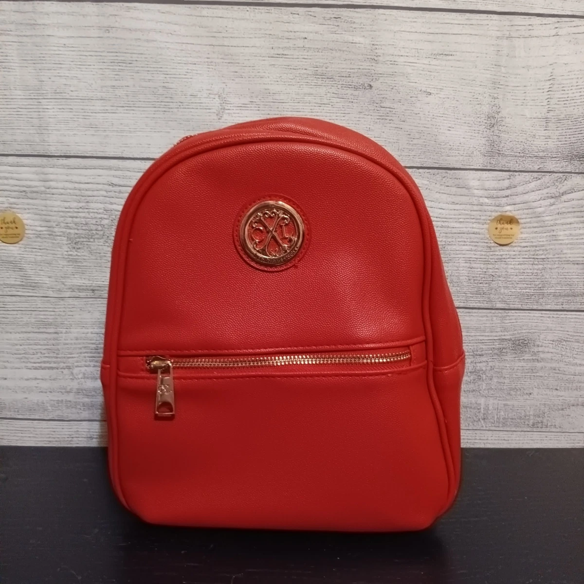 CXL by Christian Lacroix Pine Caviar Backpack Red‎ Faux Leather CXLH24981-RED Christian Lacroix Red Bags & Handbags for Women for sale | eBay main image 4