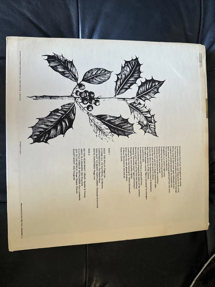 VTG CHRISTMAS DAY;Pickwick Records SPC-1010; Nat King Cole,Beach Boys,Peggy Lee Foto 3 de 4