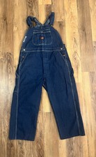 Vintage Big Ben Carpenter Bib Overalls Mens 40x32 hemmed to 24" Made in USA
