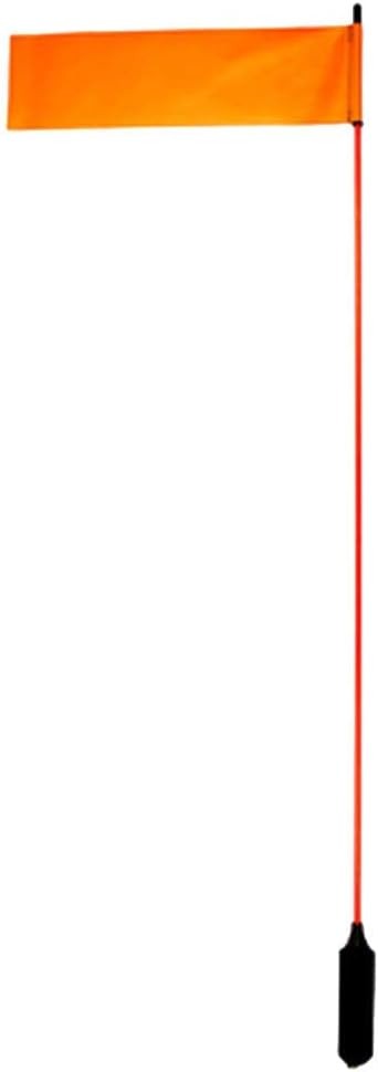 YakAttack VISIFlag 52" Safety Flag Pole Enhances Daytime Visibility Orange