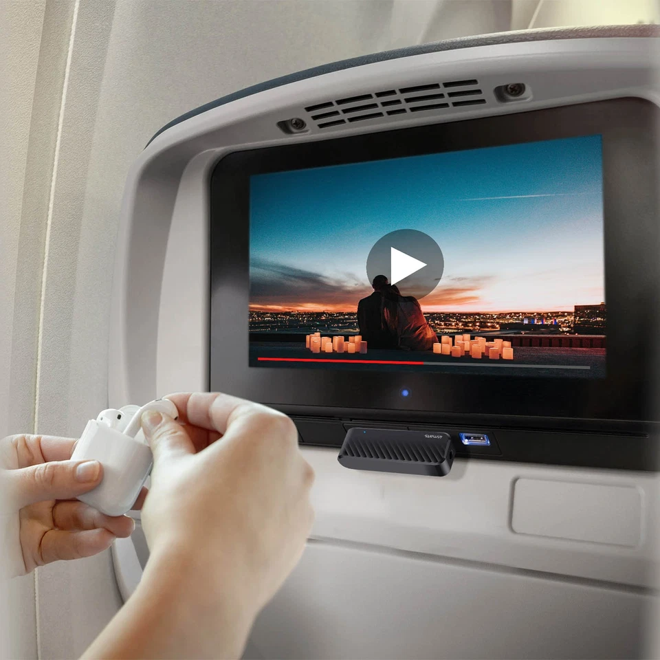 Audio Bluetooth Transmitter Double Jack 3.5mm foldable Plane Mode 4smarts - Image 3 of 4