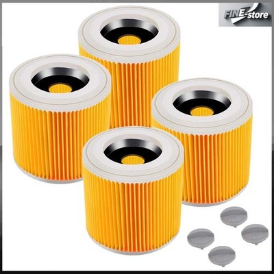 4 Patronen-Filter für Kärcher A 2003, A 2004, A 2024 pt, A 2054 Me, A 2101, WD 3