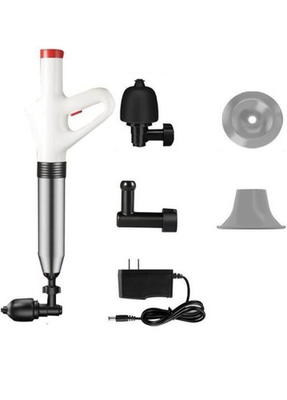 #ad High Pressure Electric Toilet Plunger Air Drain Blaster Sink Dredge Clog Remover $55.99