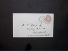 Wales Stationery 1857 QV 1d pink Envelope 162 CARDIFF Sideways Duplex to Newport