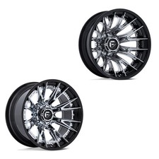 22x10 Fuel D407 Catalyst 05-up Ford Dually Super Single Wheels 8 Lug Set Of 6