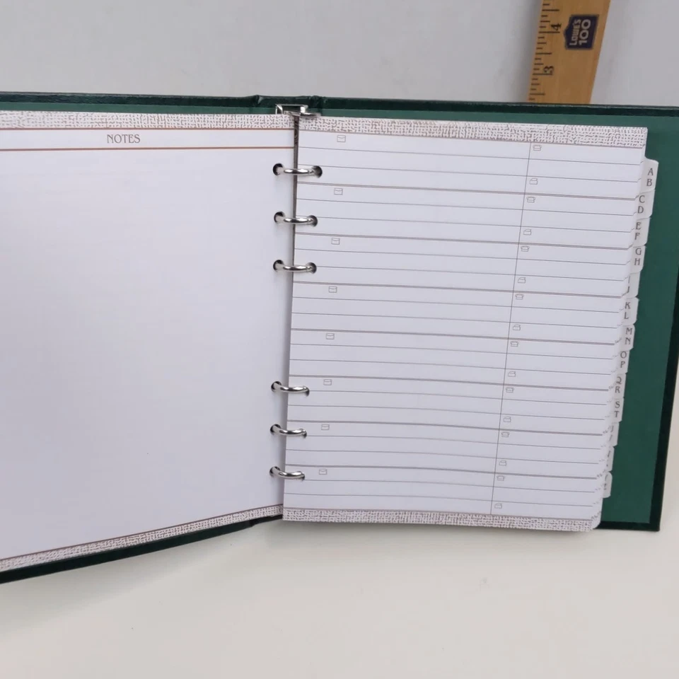 C.R. Gibson Address Telephone Book Trout Fish Design Leather Binder Made USA 90s - Image 4 of 4