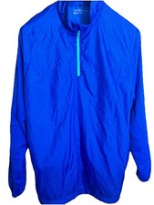 Nike Golf Windbreaker Jacket Mens XL Blue Qtr Zip Lightweight Track Run Walking