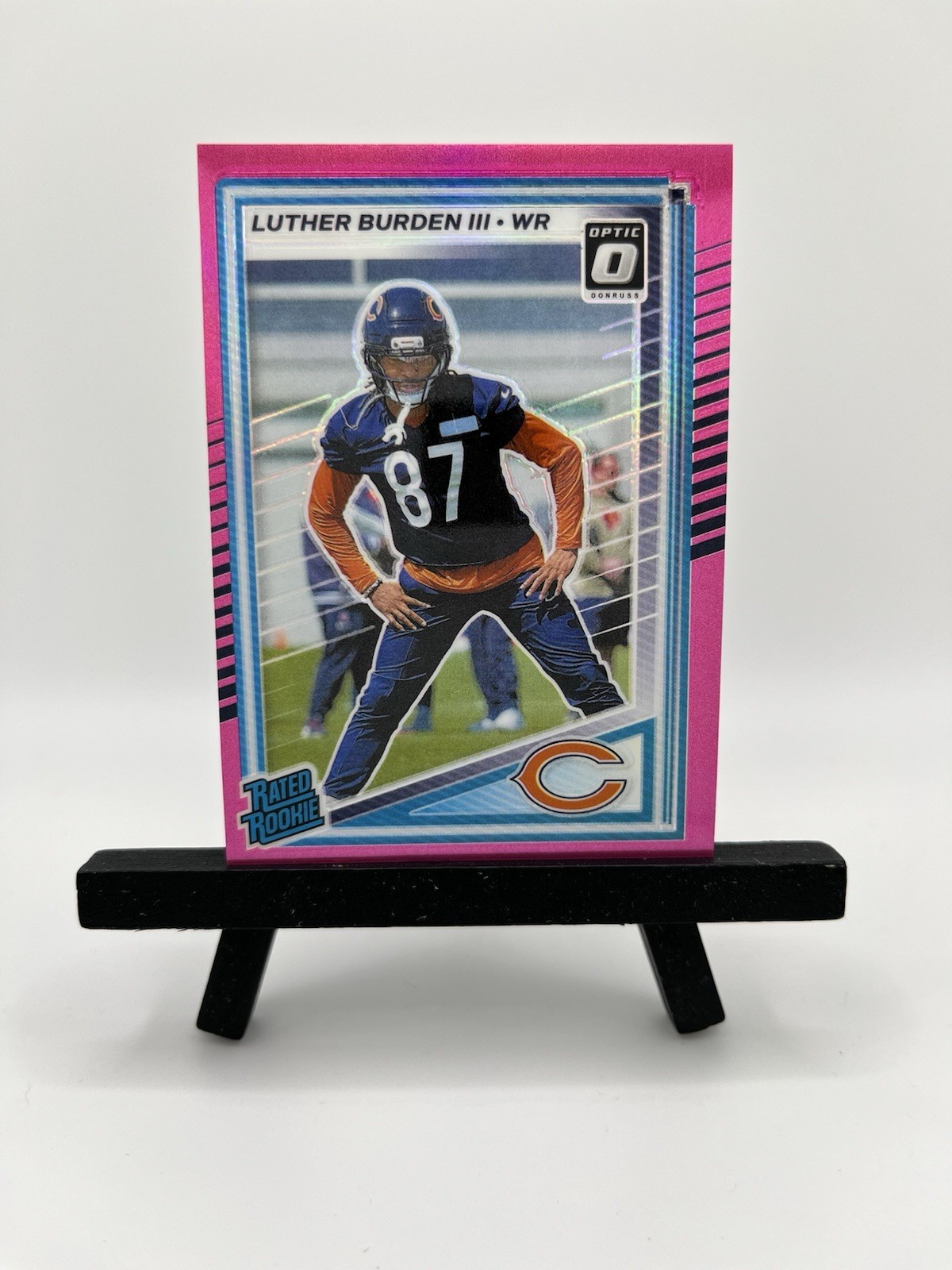 2025 Donruss Football Luther Burden III Rated Rookie #395 (Pink Optic Preview)