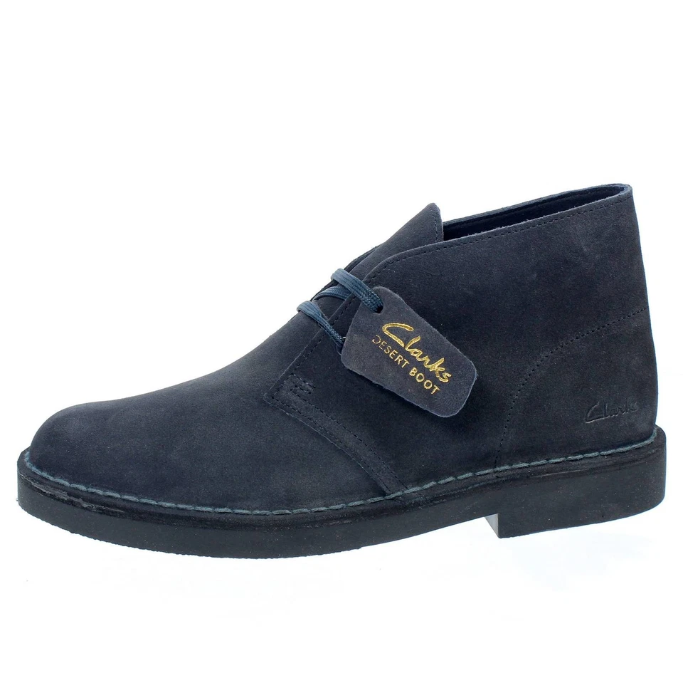 Clarks Desert Boot Evo - Polacchini In Suede Blu - Uomo Scarpe Polacchini - Imagen 3 de 3