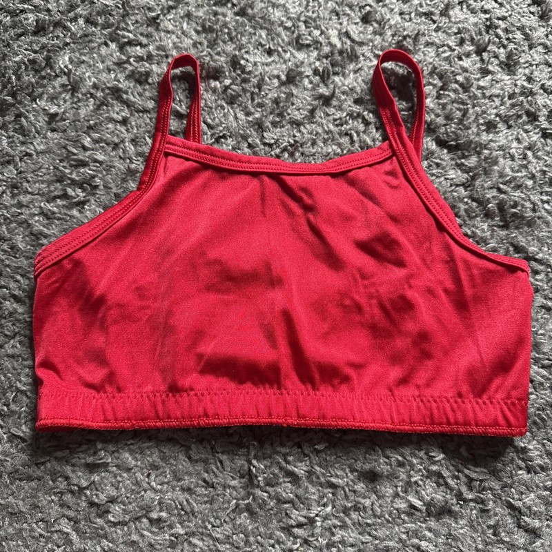 Dance Tank Top, Curtain Call, Sz Large Child Red - EUC!