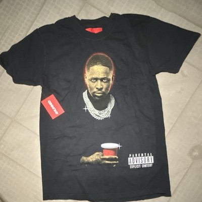 4HUNNID Explicit Content Graphic Black Men's Cotton Short Sleeve T-Shirt