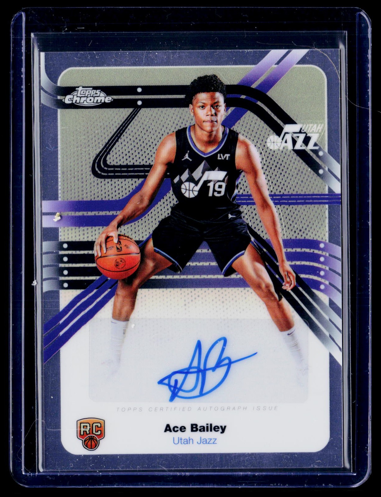 2025-26 Topps Chrome Ace Bailey Next Stop Signatures Rookie #NS-AB RC