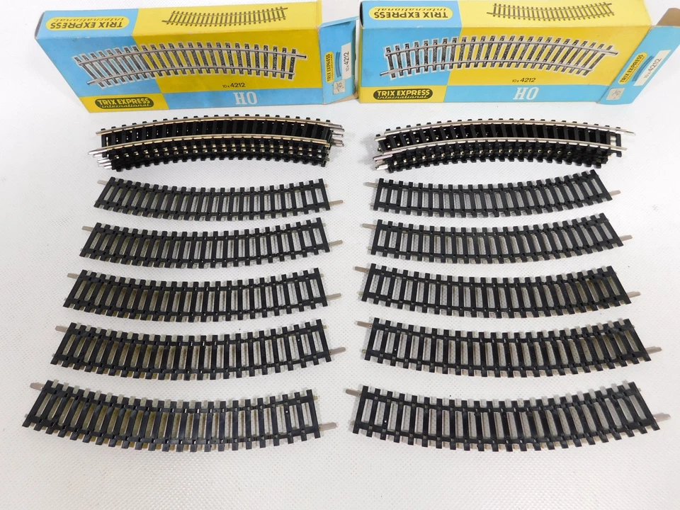 DM616-1# 20x Trix International H0 DC 4212 Track Curved Mint Box - Image 3 of 4